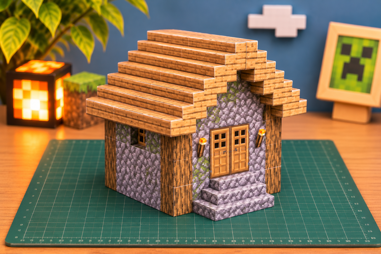 Full Minecraft Village DIY Kit